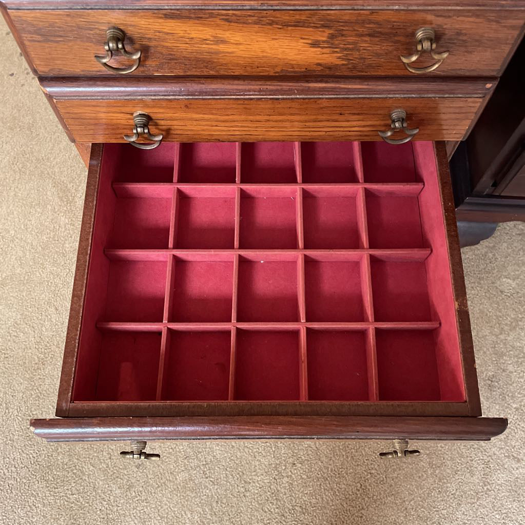 5 Drawer Cabriole Leg Jewelry Chest