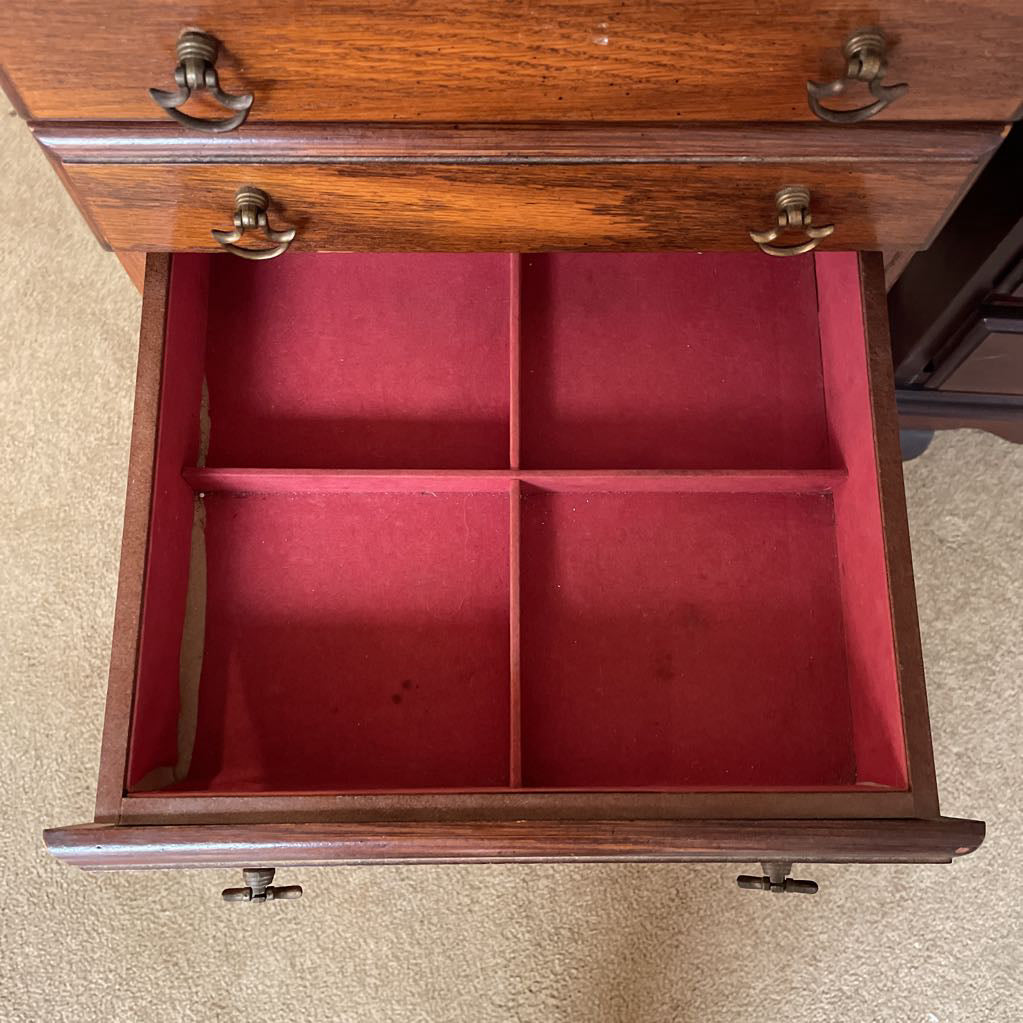 5 Drawer Cabriole Leg Jewelry Chest