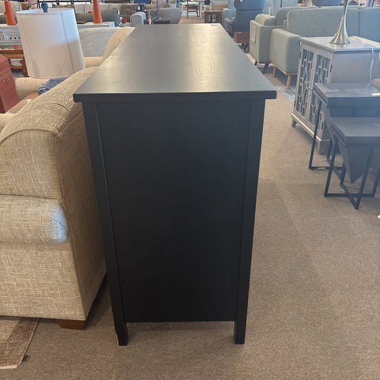 Contemporary Black 8 Drawer Lowboy Dresser C LOWBOYS