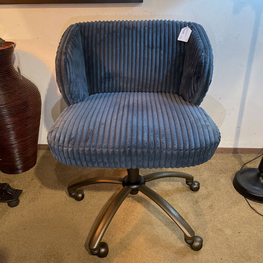 Pottery Barn Teen Blue Cord Office Chair C OFFICE CHAIRS