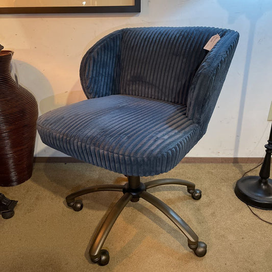 Pottery Barn Teen Blue Cord Office Chair C OFFICE CHAIRS