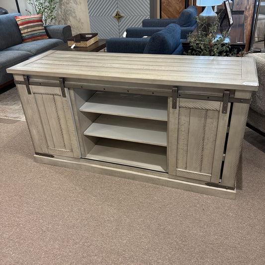 Rustic Sliding Door Media Cabinet
