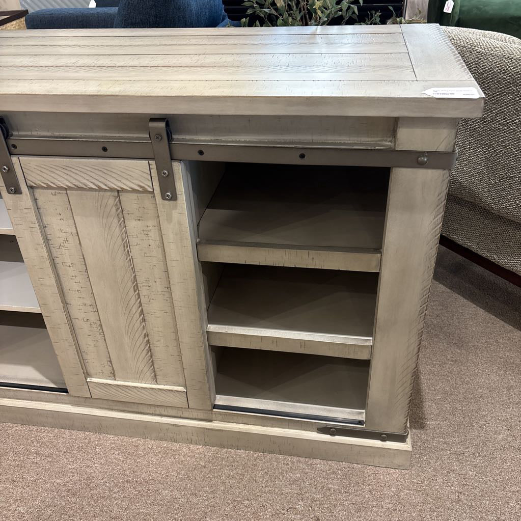 Rustic Sliding Door Media Cabinet