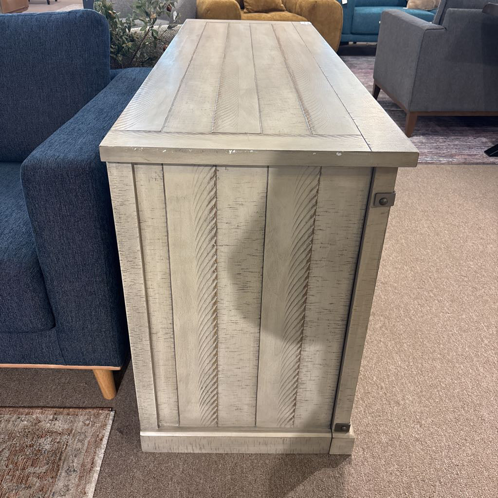 Rustic Sliding Door Media Cabinet
