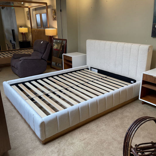 Crate & Barrel Upholstered Queen Bed Frame C BED FRAMES