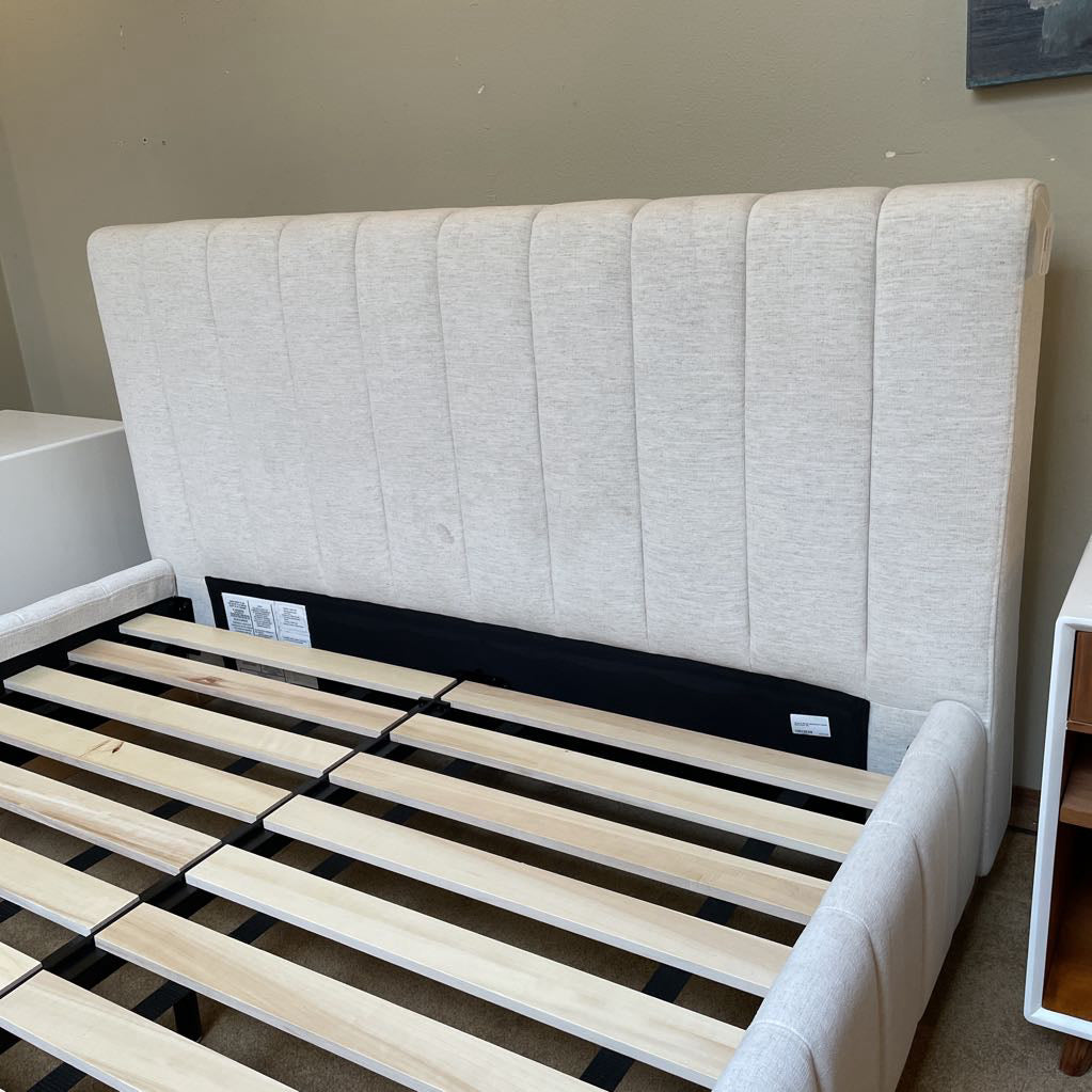 Crate & Barrel Upholstered Queen Bed Frame C BED FRAMES