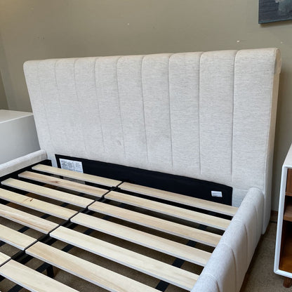 Crate & Barrel Upholstered Queen Bed Frame C BED FRAMES