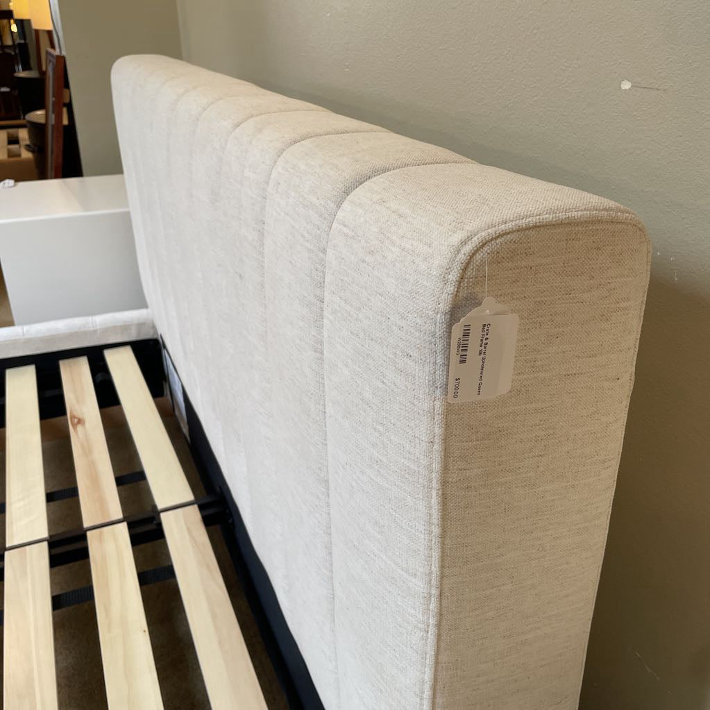 Crate & Barrel Upholstered Queen Bed Frame C BED FRAMES