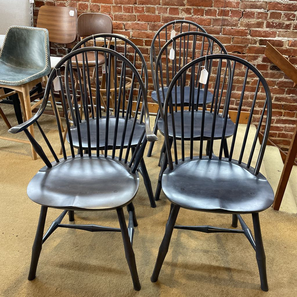 O&G Windsor Chairs SET of 5 C DINING CHAIRS