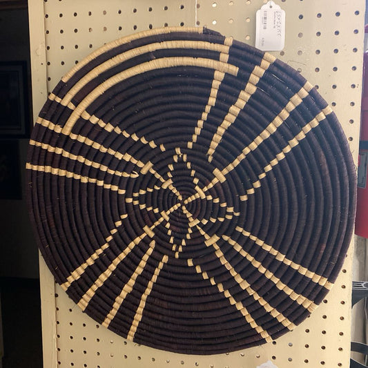 Tribal Woven Dark & Light Coil Medallion ONE ART