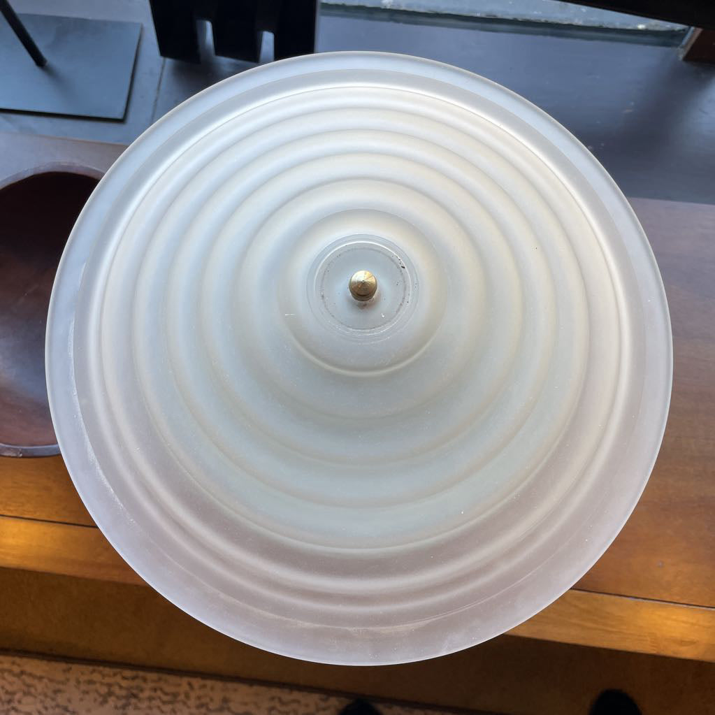 It's The 80's! Frosted Conical Shade Lamp (w/ low wattage LED bulb)