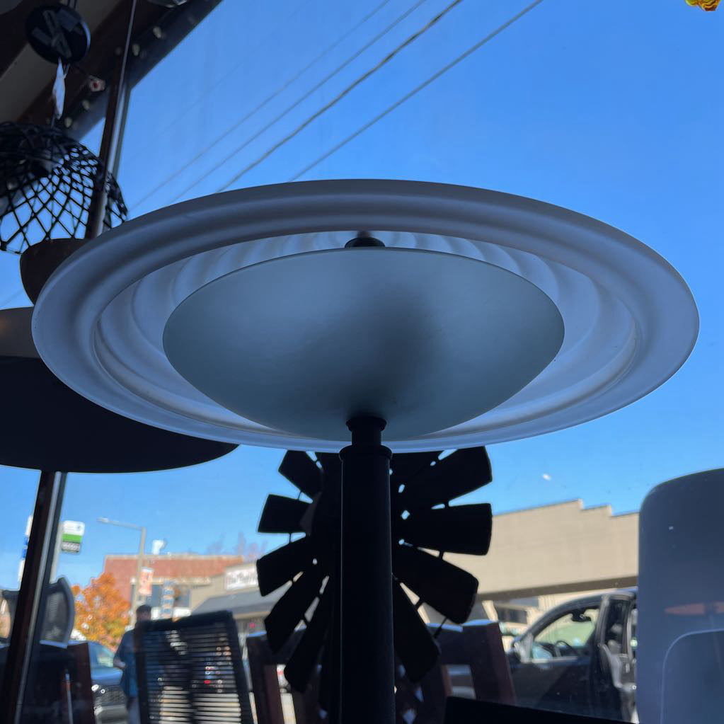 It's The 80's! Frosted Conical Shade Lamp (w/ low wattage LED bulb)