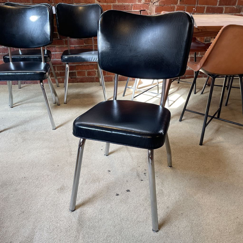 Black Dinette Chairs SET of 4 C DINING CHAIRS