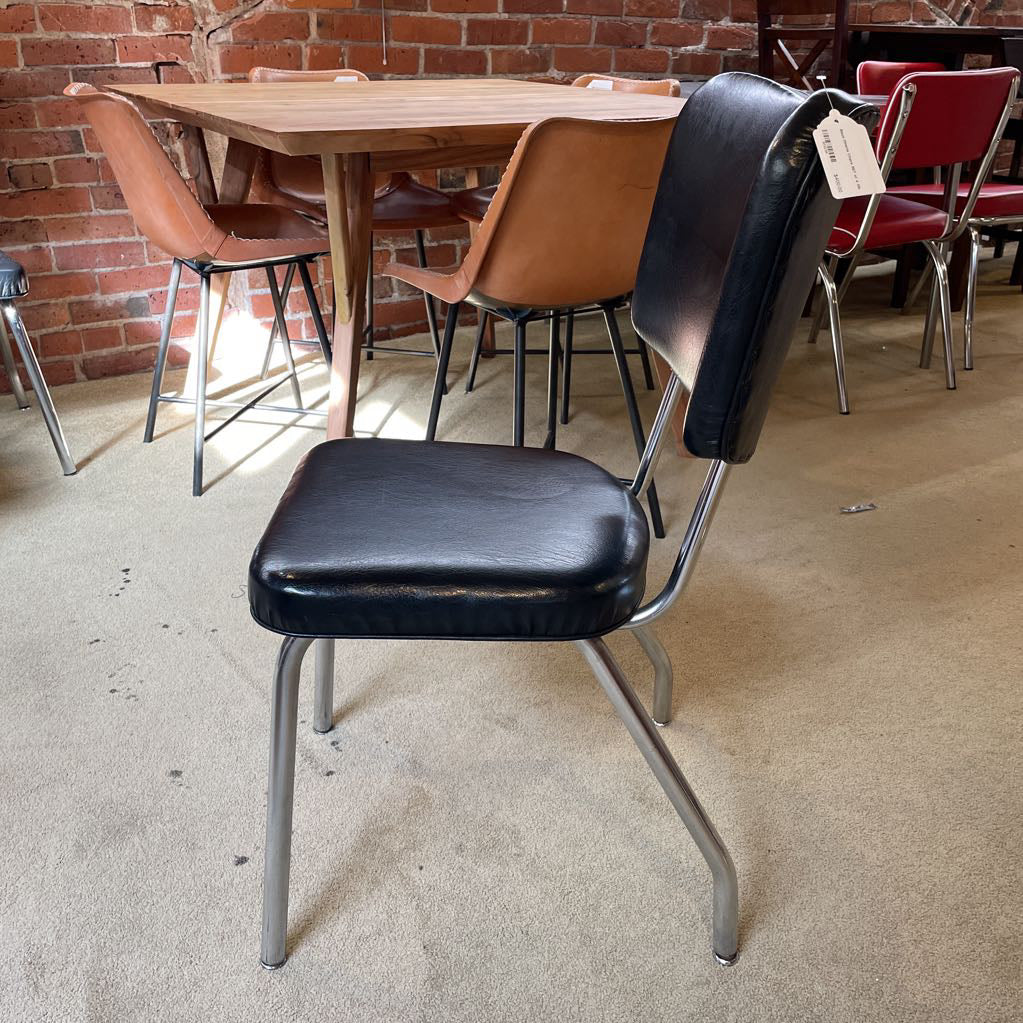 Black Dinette Chairs SET of 4 C DINING CHAIRS