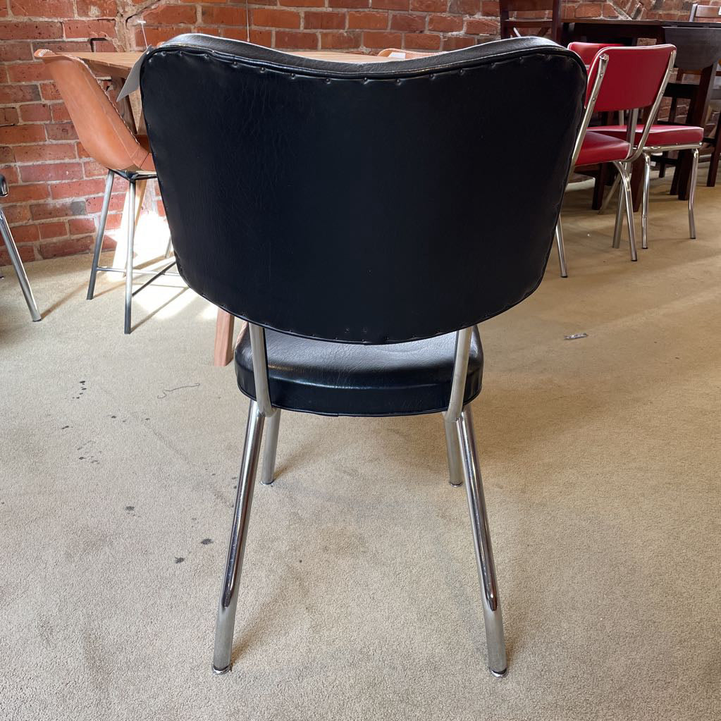 Black Dinette Chairs SET of 4 C DINING CHAIRS