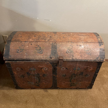 Antique Norwegian 1831 Trunk "Immigrant Chest"
