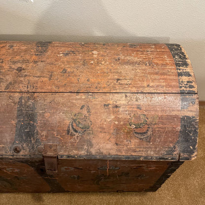 Antique Norwegian 1831 Trunk "Immigrant Chest"