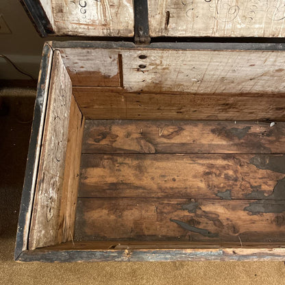 Antique Norwegian 1831 Trunk "Immigrant Chest"