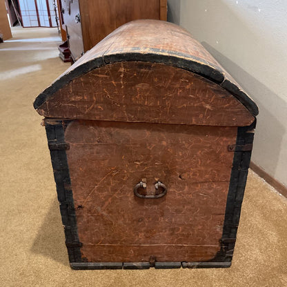 Antique Norwegian 1831 Trunk "Immigrant Chest"