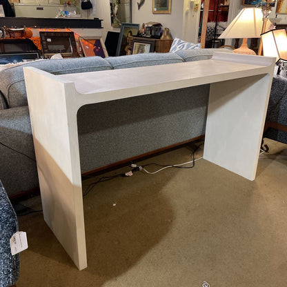 Faux Shagreen Console Table C CONSOLE TABLES