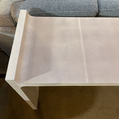 Faux Shagreen Console Table C CONSOLE TABLES