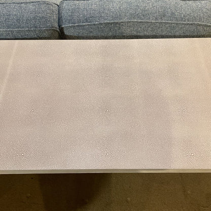 Faux Shagreen Console Table C CONSOLE TABLES
