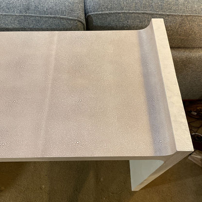 Faux Shagreen Console Table C CONSOLE TABLES