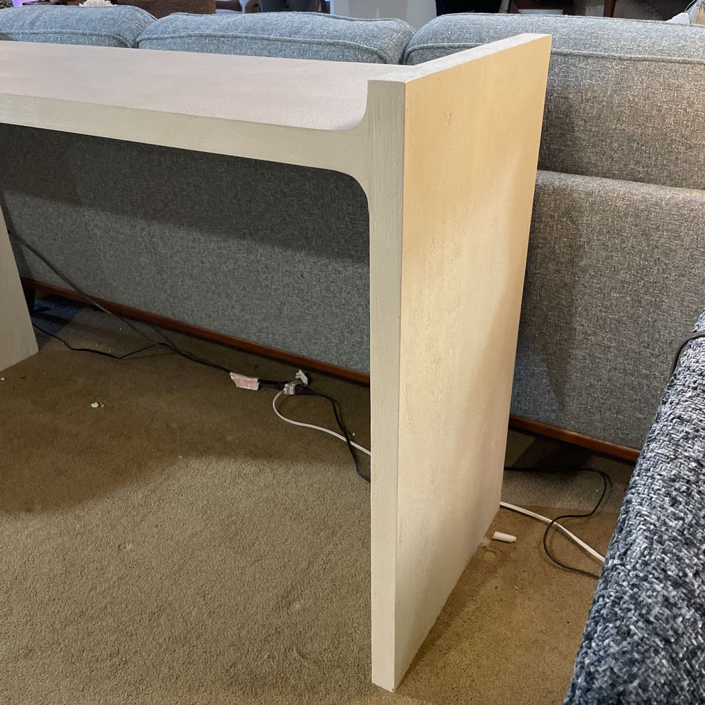 Faux Shagreen Console Table C CONSOLE TABLES