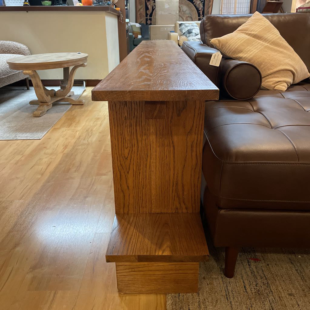 White Oak Handcrafted Long Low Shelf C BOOKSHELVES