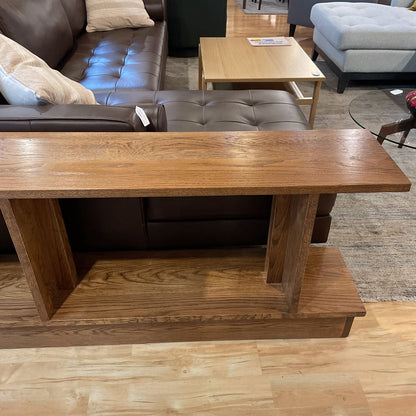 White Oak Handcrafted Long Low Shelf C BOOKSHELVES