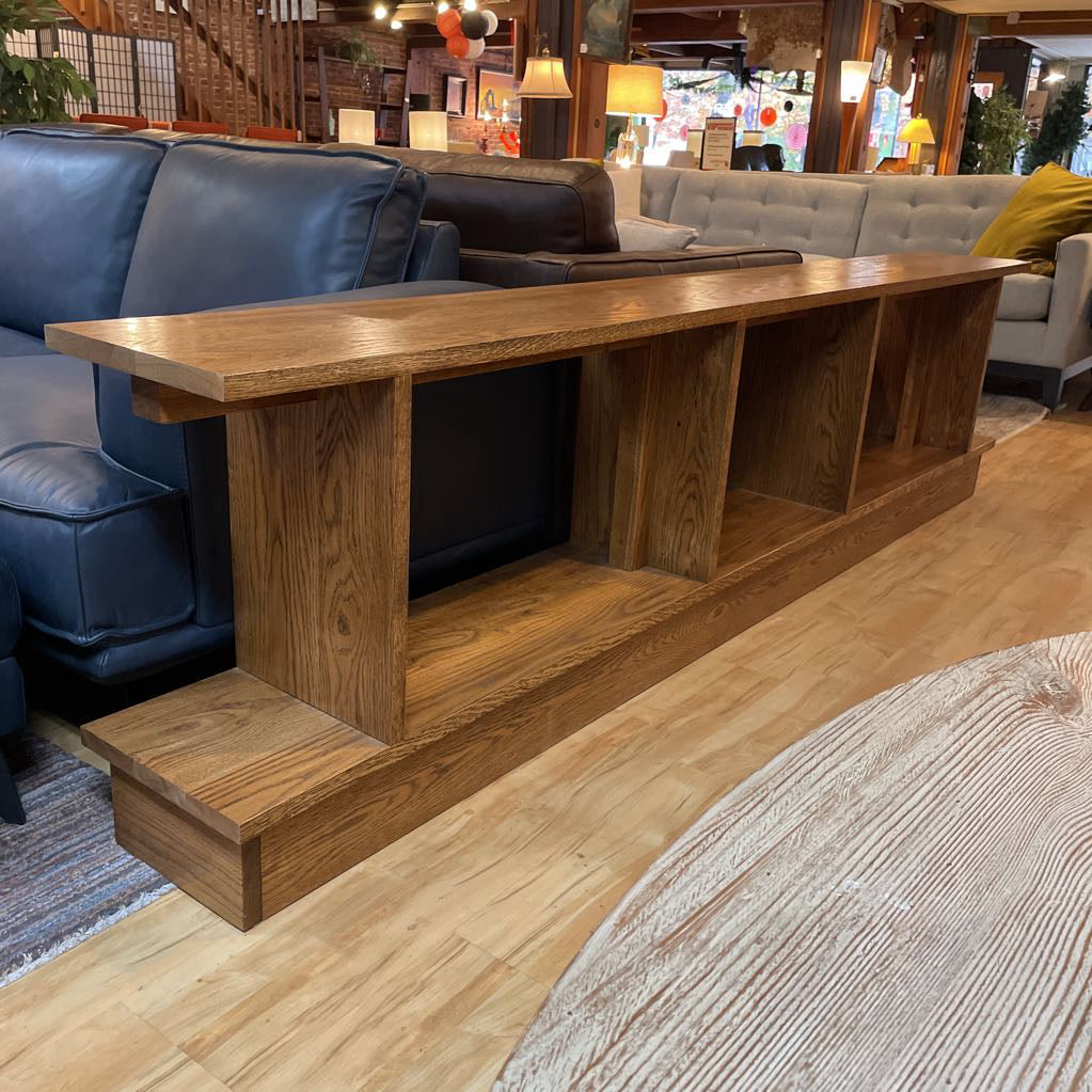 White Oak Handcrafted Long Low Shelf C BOOKSHELVES
