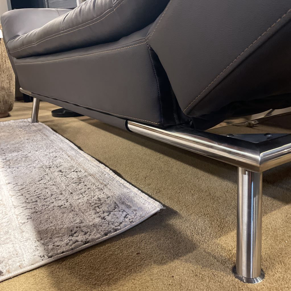 Relax Lounger Leather Armless ClickClack W/ Charging Port