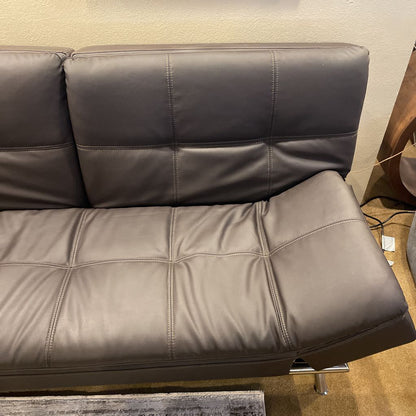 Relax Lounger Leather Armless ClickClack W/ Charging Port