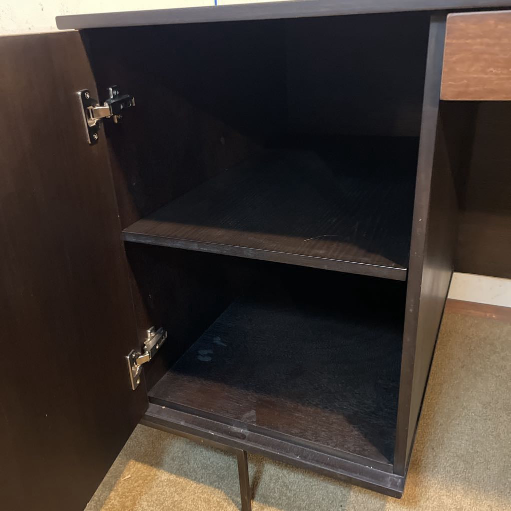 Black Top Wooden MC Style Desk