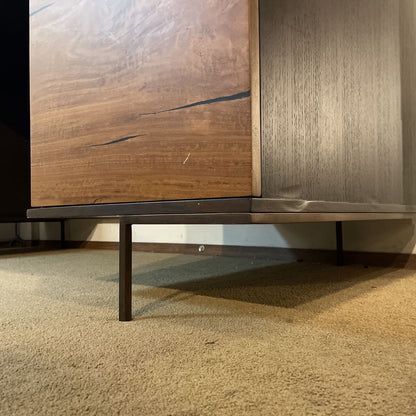 Black Top Wooden MC Style Desk