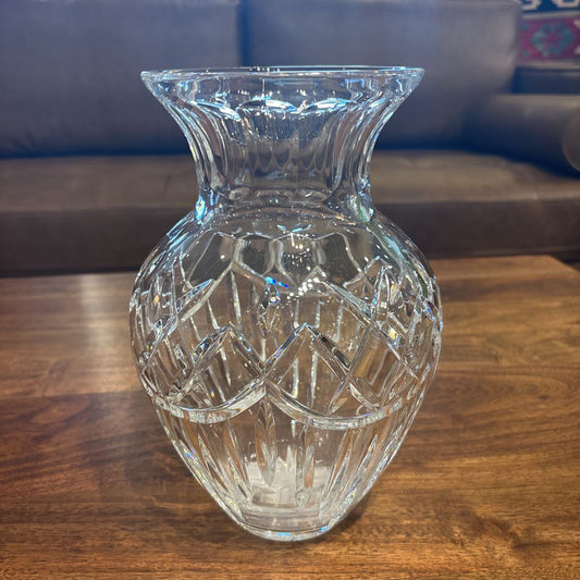Vintage Crystal Pattern Vase