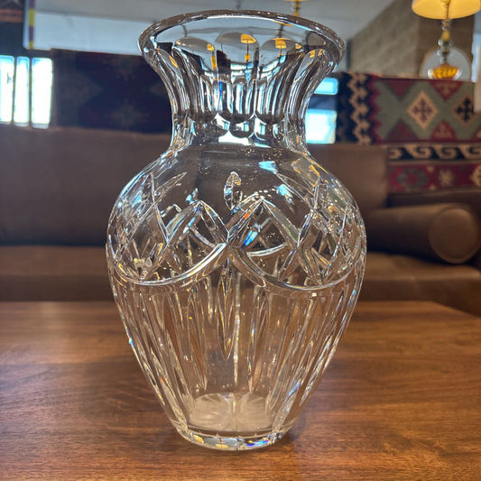 Vintage Crystal Pattern Vase
