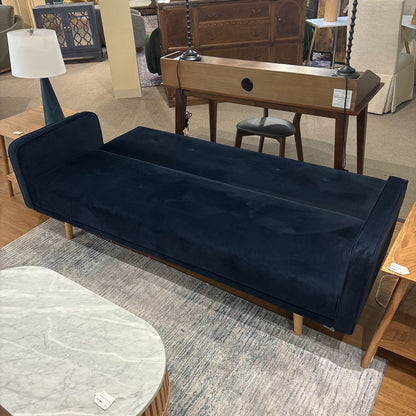Blue Velvet Click-Clack Sofa