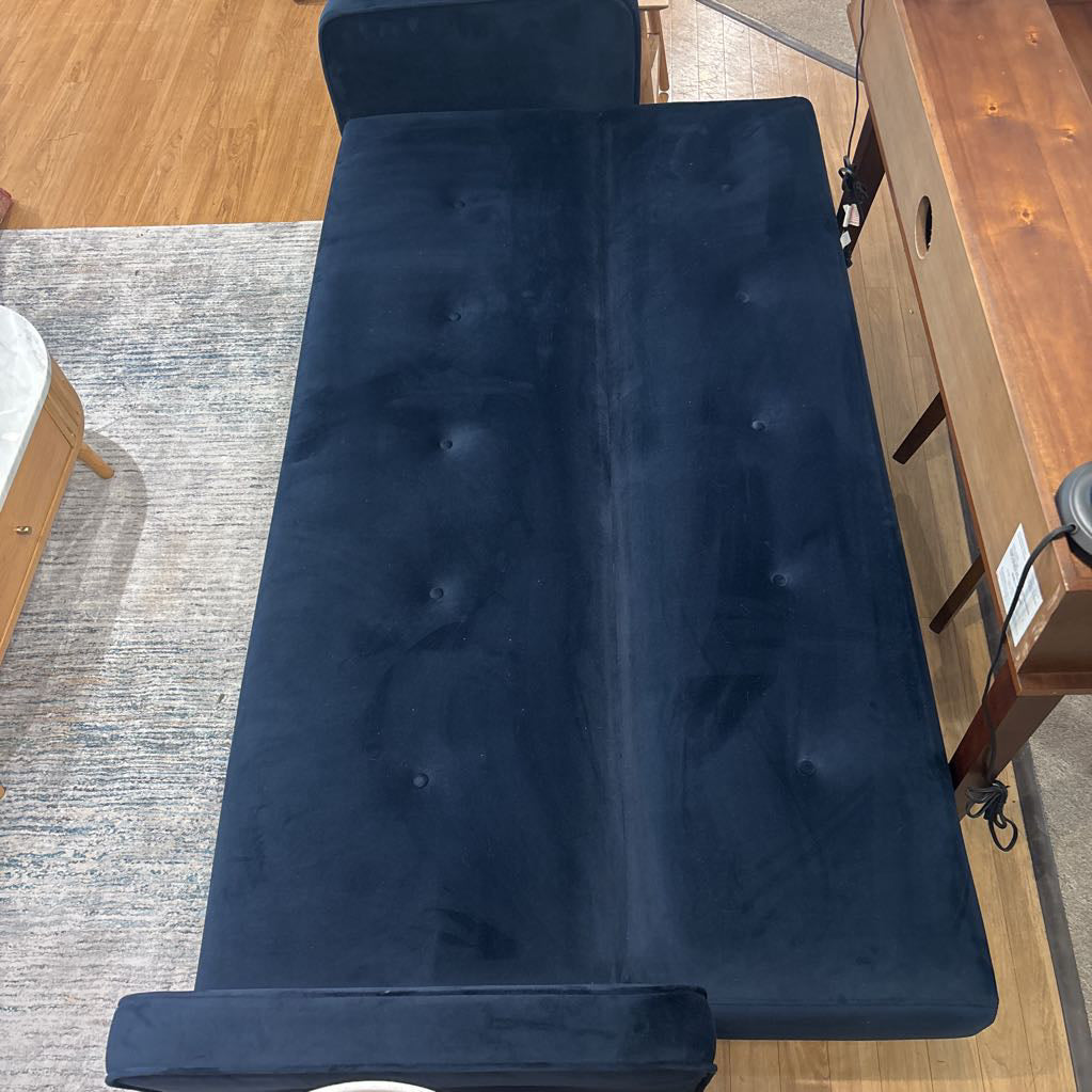 Blue Velvet Click-Clack Sofa