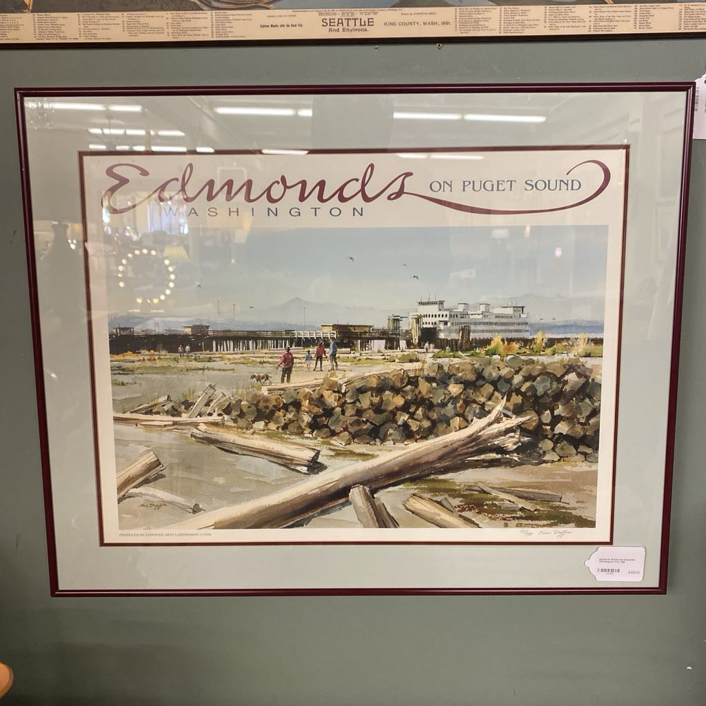 Signed & Numbered Edmonds Washington Print