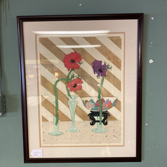 Signed & Numbered ANEMONES Framed Art ART