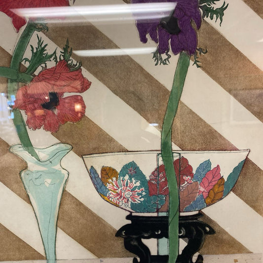 Signed & Numbered ANEMONES Framed Art ART