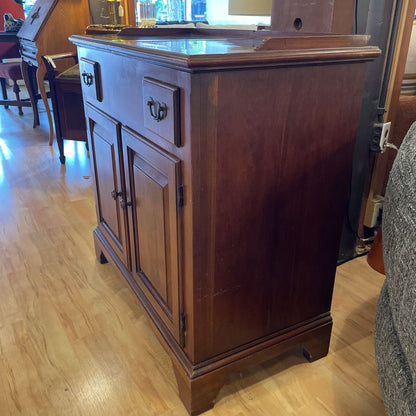 Black Top Sliding Top Wooden Bar Cabinet C BAR SERVERS