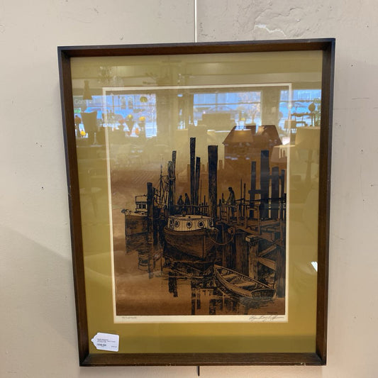 ROGER BERGHOFF "REFLECTIONS" Signed Framed Screenprint ART