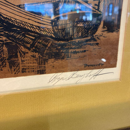 ROGER BERGHOFF "REFLECTIONS" Signed Framed Screenprint