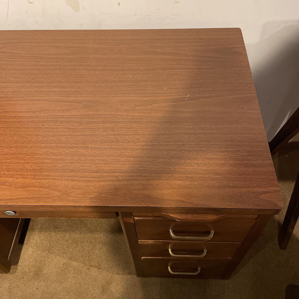 Leopold MCM Walnut Finish Desk