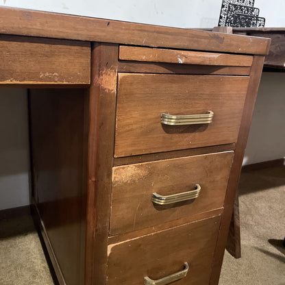 Leopold MCM Walnut Finish Desk