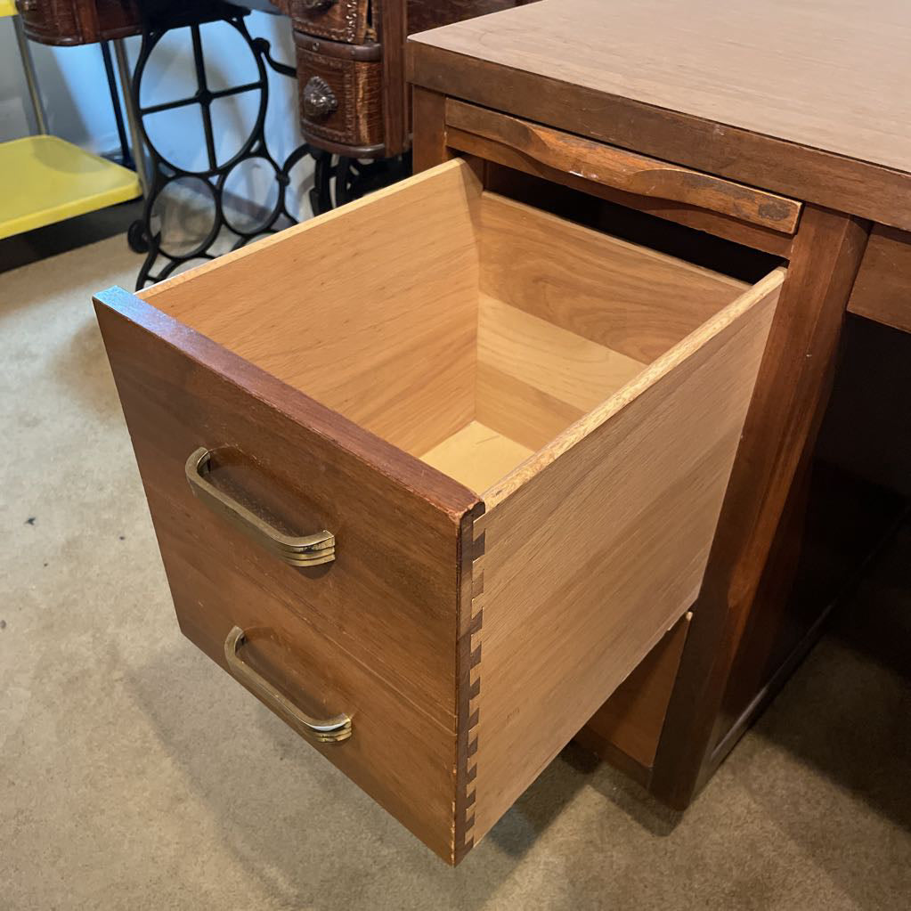 Leopold MCM Walnut Finish Desk