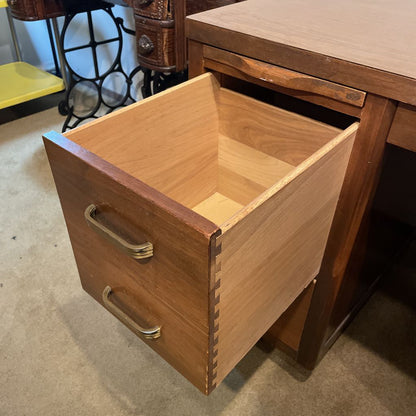 Leopold MCM Walnut Finish Desk
