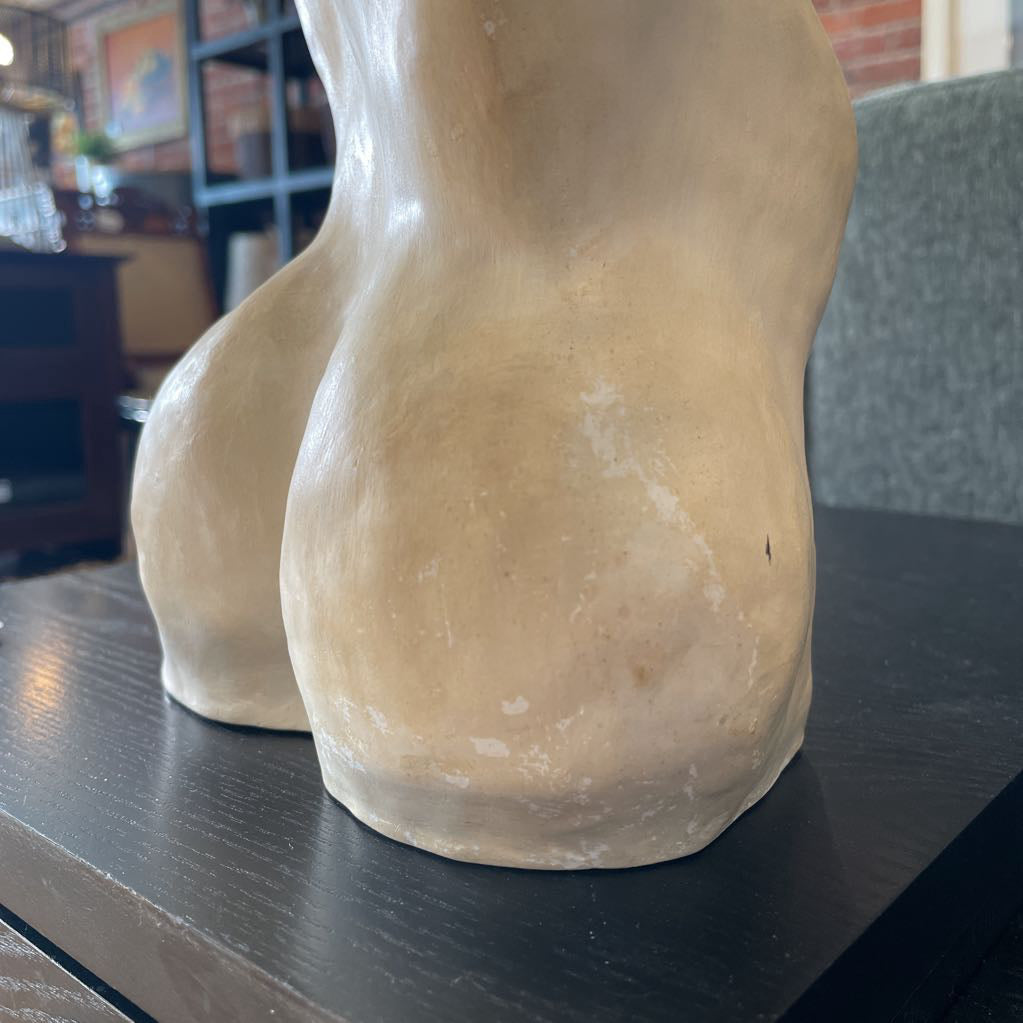 Pottery Nude Torso Sculpture
